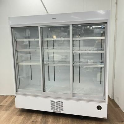 リーチイン冷蔵ショーケース（お引取り限定商品） CRU-080GLWSRX - 冷凍機内蔵型スライド扉ショーケース - 製品