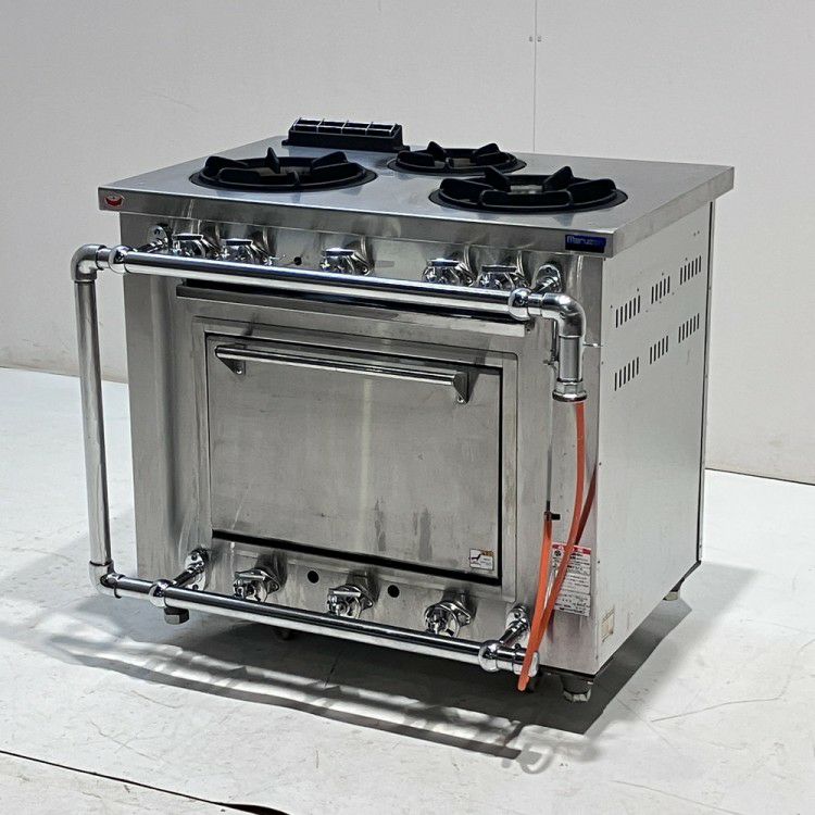 北九州市内配送無料 保証付き 2022年製LPガスレンジ 3口 デラックス