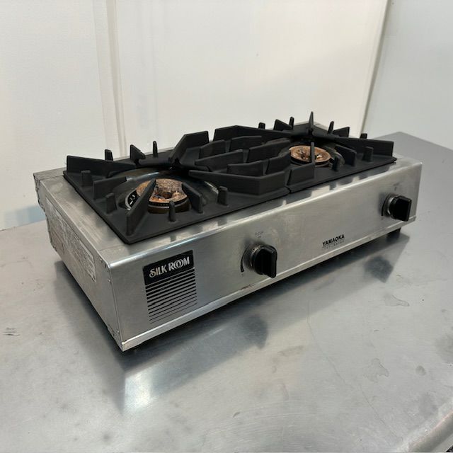 山岡金属 卓上2口ガスコンロ SK-2-TG | 無限堂厨房ネットショップ