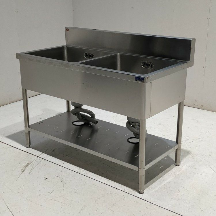 マルゼン 2槽シンク BS2-126 | 無限堂厨房ネットショップ