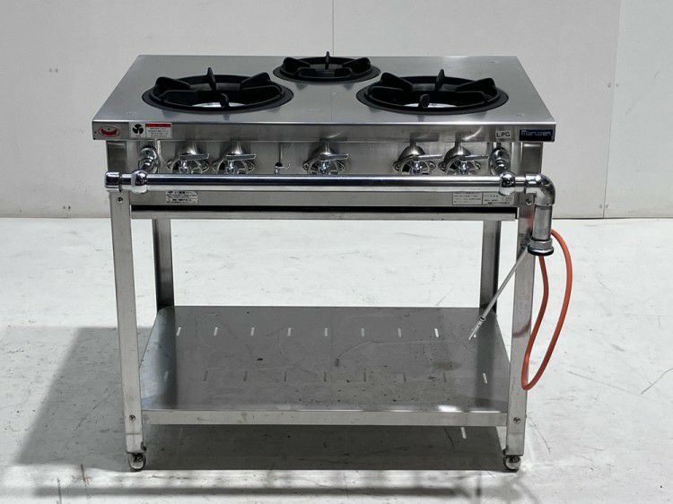 マルゼン 3口ガステーブル MGT-096DS | 無限堂厨房ネットショップ