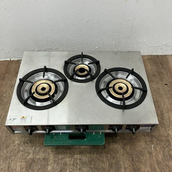 マルゼン 卓上3口ガスコンロ M-223C | 無限堂厨房ネットショップ