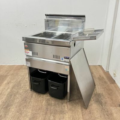 中古　LPガスフライヤー　W（二槽）タイプ 二槽 | 無限堂厨房ネットショップ