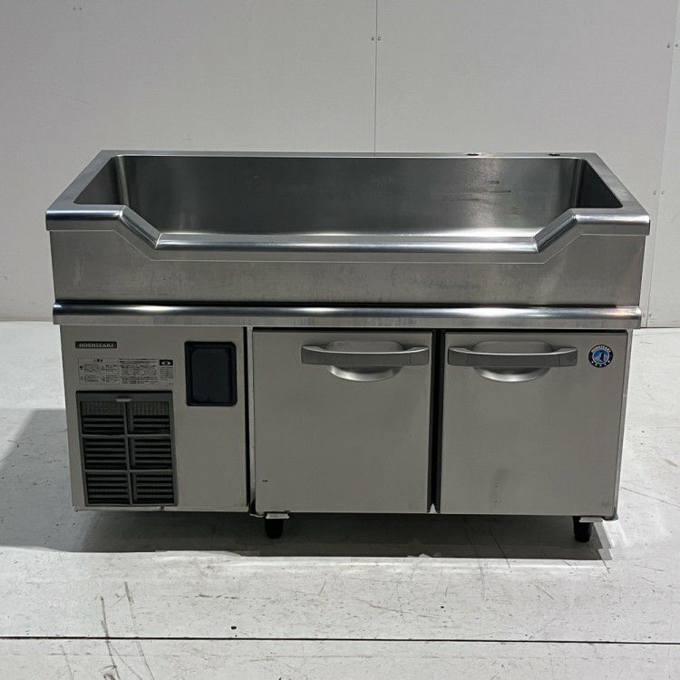 ホシザキ 舟形シンク付冷蔵コールドテーブル RW-120SNCG-ML | 無限堂