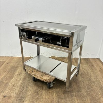 架台付き ガスグリドル 900*600*850 | 無限堂厨房ネットショップ