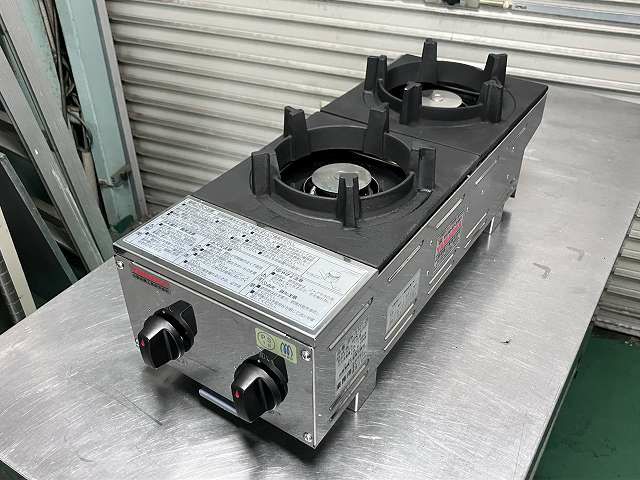 山岡金属 卓上2口ガスコンロ SPK-572T-06 | 無限堂厨房ネットショップ