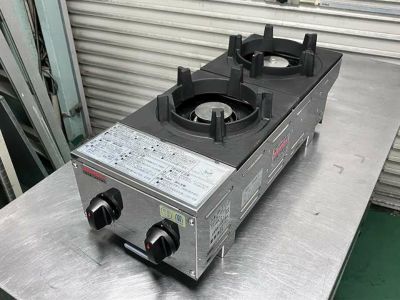 山岡金属 卓上2口ガスコンロ SPK-572T-06 | 無限堂厨房ネットショップ