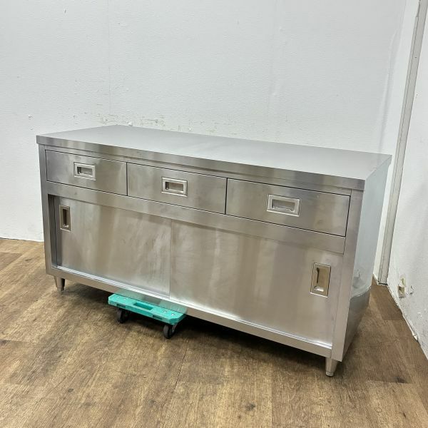 引出し付きキャビネット調理台 1500*600*800 | 無限堂厨房ネットショップ