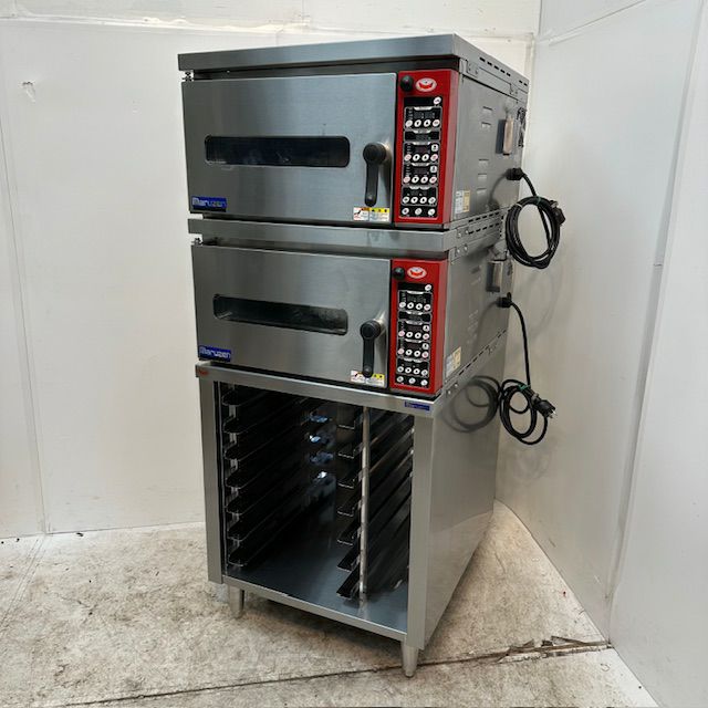 マルゼン 電気式ミニデッキオーブン＋架台付 MBDO-5ME x2 | 無限堂厨房