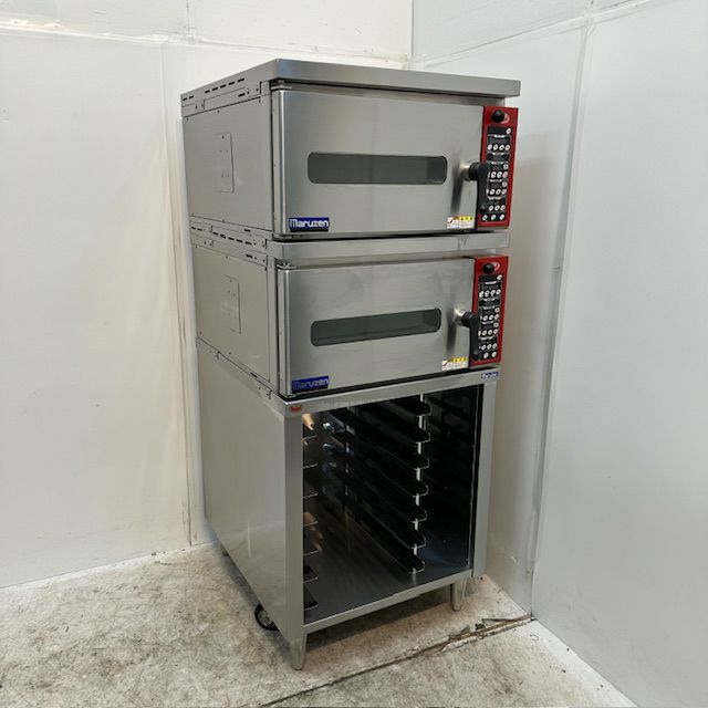 マルゼン 電気式ミニデッキオーブン＋架台付 MBDO-5ME x2 | 無限堂厨房