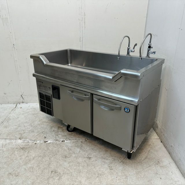 ホシザキ 舟形シンク付冷蔵コールドテーブル RW-120SNCG-ML-T | 無限堂厨房ネットショップ