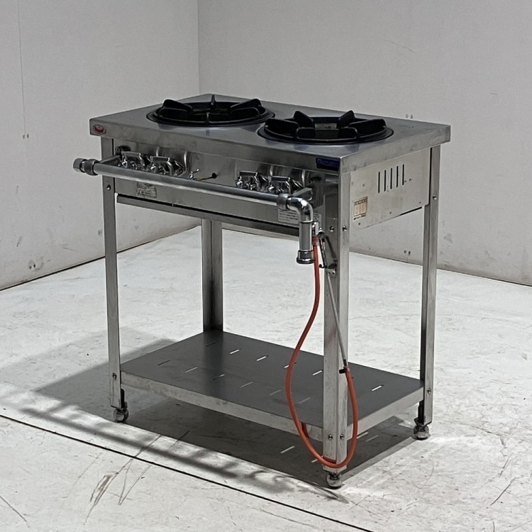 マルゼン 2口ガステーブル MGT-074DS | 無限堂厨房ネットショップ