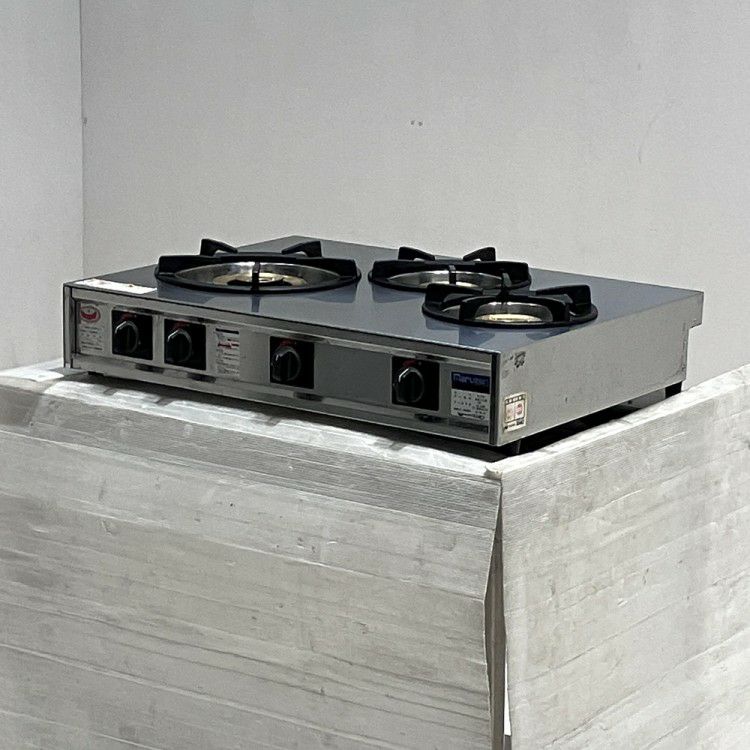 マルゼン 卓上3口ガスコンロ M-213C | 無限堂厨房ネットショップ