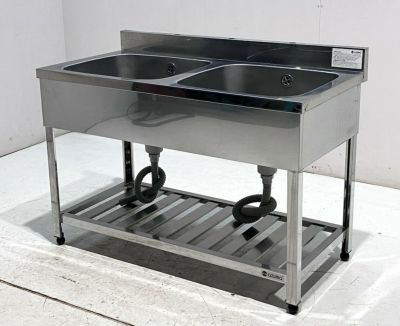 ☆地域限定送料無料☆工場整備品☆一槽シンク 幅1200 ステンレス