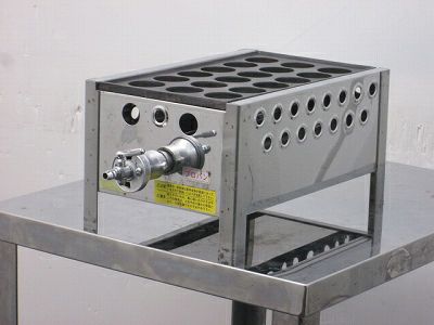 ガスたこ焼き器 W230xD450xH180mm
