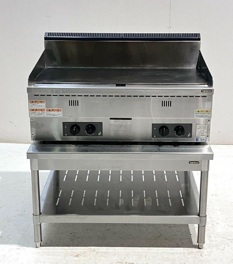 お値下げしました！タニコー　卓上ガスグリドル □タニコー卓上電気鉄板グリドル・TCG-9060EN・18年製・3相200V