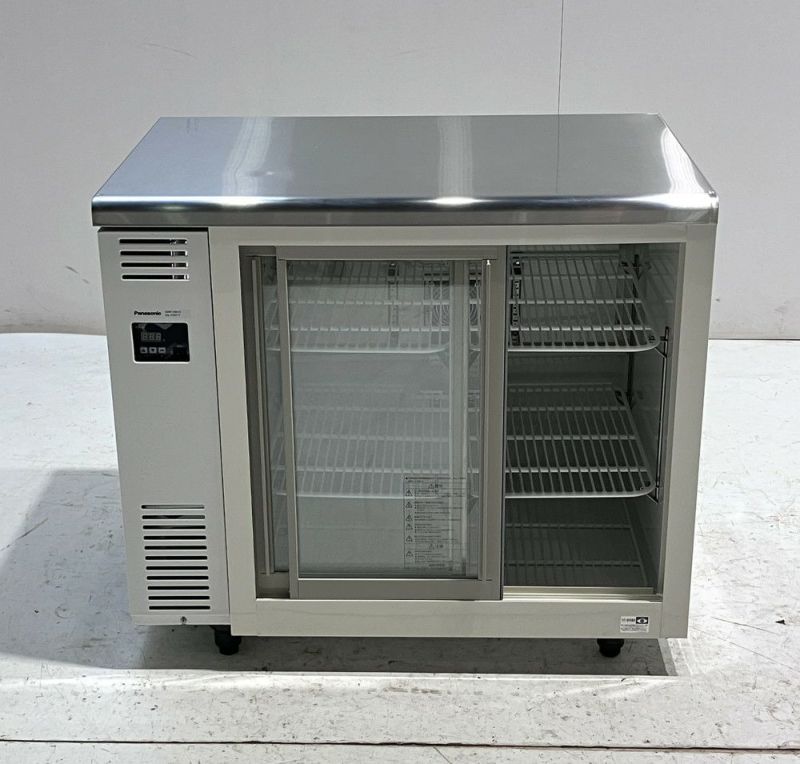 美品！ パナソニック　スライド扉冷蔵ショーケース パナソニック冷蔵ショーケース[標準型ショーケース] スライド扉 W1200