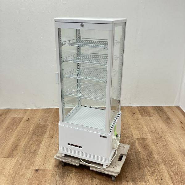 レマコム 4面ガラス 冷蔵ショーケース 105L R4G-105SLW LED レマコム 4面ガラス冷蔵ショーケース 卓上型 R4G-105SLW フォー
